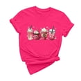 thumbnail image 2 of Meichang T-Shirts de la Saint-Valentin pour Femmes Mignons avec Cœur Graphique T-Shirts à Manches Courtes Col Rond Cadeau de la Saint-Valentin Tee Décontracté Hauts avec Cœurs, 2 of 6