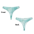 thumbnail image 3 of Balery Blue Marble Tangas de Algodón para Mujer con Estampado – Ropa Interior Sexy, Transpirable, G-string-Medium, 3 of 6