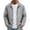 Light Gray, variant on GrmtClth Rash Guard for Men Full Zip Long Sleeve Uv Sun Shirts Zip Up Lightweight Quick Dry Hiking Fishing Athletic Jackets Running Coat with Pockets Khaki S