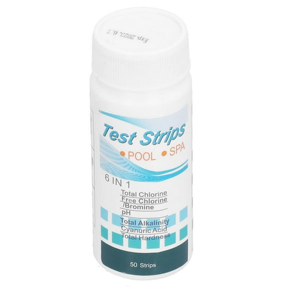 50Pcs 6 in 1 Water Test Strips for Testing pH and Water Hardness for Aquarium and Pond
