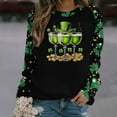 thumbnail image 5 of Kilaqueen St. Patrick's Day Sweatshirt for Women Shamrock Print Crew Neck Long Sleeve Pullover Tops Casual Comfy Loose Fit Holidy Vacation Tops, 5 of 5
