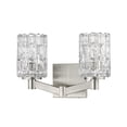 thumbnail image 5 of Z-Lite Aubrey 2 Light Clear Glass Steel Vanity Light in Chrome, 5 of 7