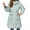 Green, variant on Women's Casual Longline Puffer Jacket, Mid-Length Thickened Thermal Insulated Cotton Blend Coat, Winter Warm Down Alternative Coat with Pockets, Street Style