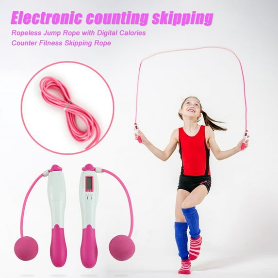 Jump Rope - Adjustable Smart Digital Counter Exercise Workout Fitness Training Jump Rope