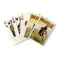 thumbnail image 1 of Pocatello, Idaho, Cowboy and Horse, Lantern Press, Premium Playing Cards, 52 Card Deck with Jokers, USA Made, 1 of 5