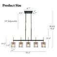 thumbnail image 3 of Bed Bath & Beyond 5 - Light Modern Metal Mid-Century Modern Chandeliers, 3 of 5
