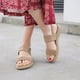 thumbnail image 4 of Sandalias de verano de estilo europeo y americano para mujer, zapatos planos cómodos de talla grande, informales, con hebilla, para playa, 4 of 4