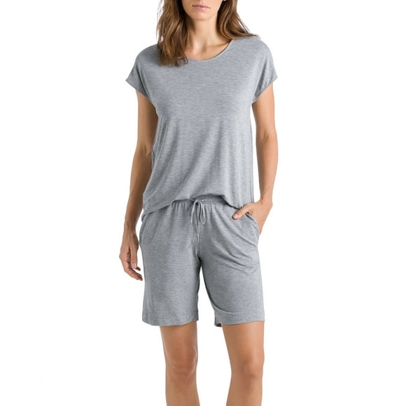 Hanro Short d'Élégance Naturelle, Gris, Petit