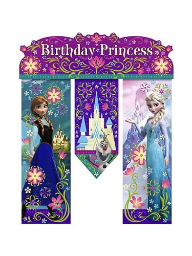 Disney Frozen Birthday Banner - Birthday Party Supplies - NEW