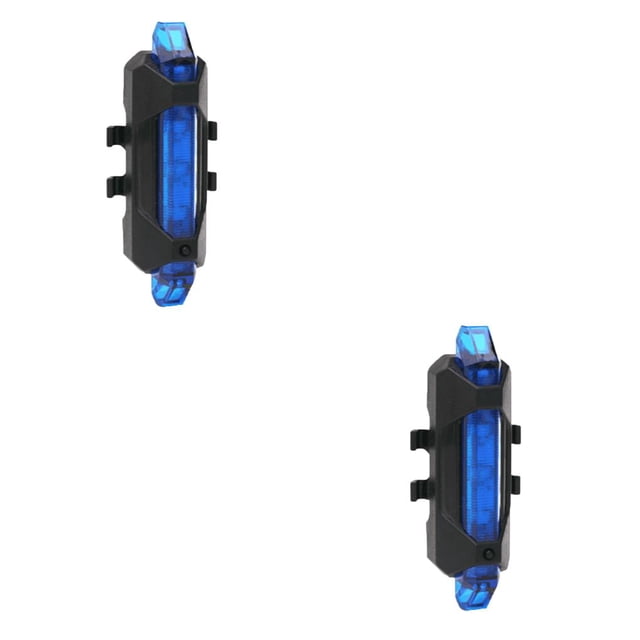 Maoww USB Bike Tail Lights Bicycle Safety Cycling Warning Rear Lamp Taillight Professional Riding Wear-resistant Gear Blue 2Set