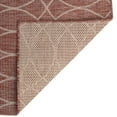thumbnail image 6 of Unique Loom Outdoor Trellis Collection Area Rug - Gitter (10' Square Rust Red/Ivory), 6 of 6
