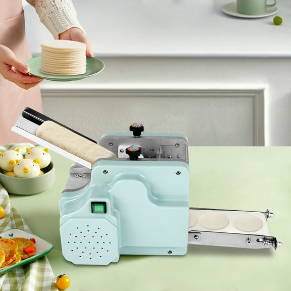 Peakora Electrical Dumpling Skin Maker 140W 50-60 Pcs/Min Auto Imitate Handmade 12.6*12*13in Compact Design deal for Home & Commercial Use