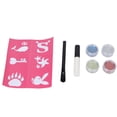 thumbnail image 3 of Brillo de uas de sombra de ojos, kit de polvo de brillo decorativo de color brillante multifuncional completo con pegamento para fiesta para cara, 3 of 8