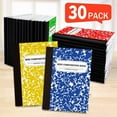 Feela 30 Pack Mini Composition Notebooks, 5 Colors, Blank Pages, Pocket ...