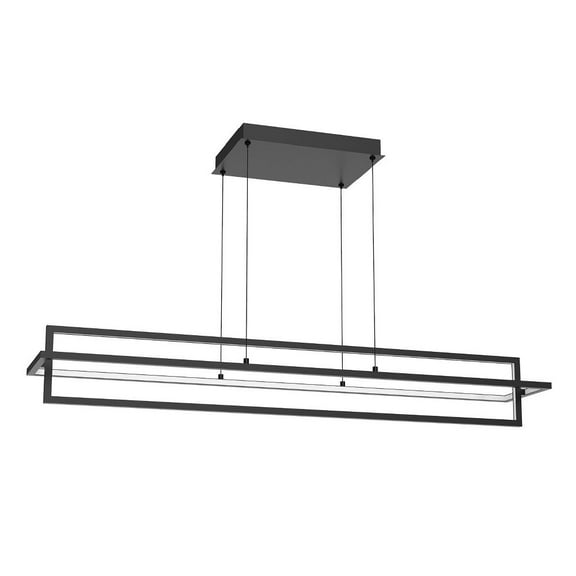 LP16248-BK-Kuzco Lighting-Mondrian - 100W LED Linear Chandelier-6.75 Inches Tall and 8.63 Inches Wide-Black Finish