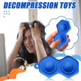 thumbnail image 2 of 2021 New Fidget Dimple Toy Keychain Pendent, Silicone Bubbles Flipping Board Toy, Stress Relief Simple Sensory Dimple Toy for Concentration Training, Hand Exercise Educational Toy for Kid Adult (#06), 2 of 8