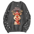 thumbnail image 5 of Chandail en Molleton pour Femmes Chandail Tendance de Noël Col Rond Manches Longues Haut Athlétique Mode Automne, 5 of 5