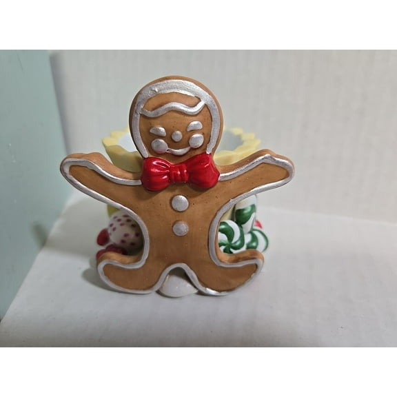 PartyLite Gingerbread Votive Candle Holder Tea Light w/ Original Box NEW