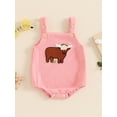 thumbnail image 2 of Bagilaanoe Newborn Baby Girl Summer Rompers Embroidery Sleeveless Bodysuits 3M 6M 9M 12M Infant Casual One Piece Short Jumpsuit, 2 of 7