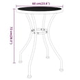 thumbnail image 4 of vidaXL 3 Piece Garden Dining Set Expanded Metal Mesh Anthracite, 4 of 5