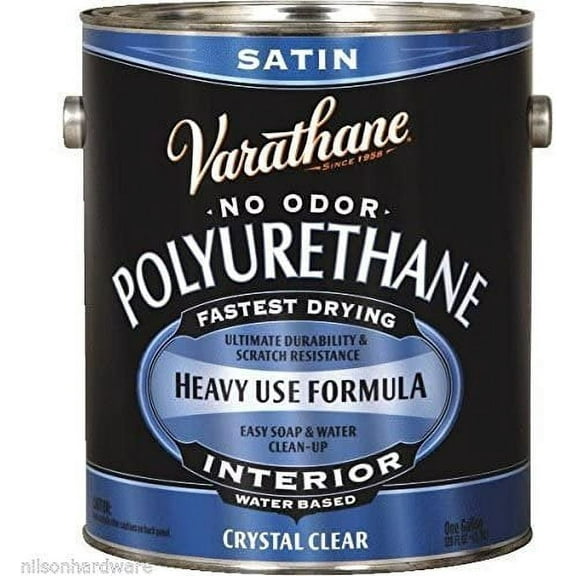 1 Gal Varathane Water-Based Clear Satin Interior Wood Polyurethane 200231