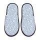 thumbnail image 1 of Balery Gray White Floral Pantuflas de Casa de Felpa Silenciosas con Diseño Estampado, Zapatillas Cómodas Antideslizantes de Algodón para Interior-Large, 1 of 8