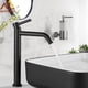 thumbnail image 1 of Grifo de lavabo cromado negro, grifo de lavabo alto y delgado, grifo de baño, grifo mezclador de agua fría y caliente, grifo de baño con grúa para lavabo, 1 of 5