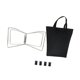 thumbnail image 2 of Soporte para hielera plegable, portaequipajes, porta bolsas de basura, metal, resistente, compacto, para agua Plata, 2 of 9