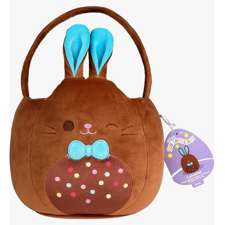 Squishmallows Brown Bunny Rabbit Lancelot Easter Basket