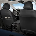thumbnail image 3 of Coverado Luxury Leather Car Seat Covers Full Set 5 Seats, Automotive Front and Rear Mesh Seat Covers for SUV Sedan Truck, Blue & Black, 3 of 7