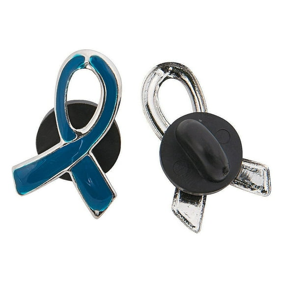Blue Ribbon Pin - Party Favors - 12 Pieces