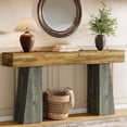 thumbnail image 4 of Tribesigns Farmhouse Entryway Table, 63-Inch Long Wooden Sofa Console Table, 4 of 7