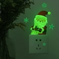 thumbnail image 4 of Glow in The Dark Santa Claus Wall Stickers Self Adhesive Removable Holiday Decals for Home Decor Bedroom Living Room Kids Room Easy Peel and Stick Christmas Decorations, 4 of 9