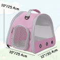 thumbnail image 2 of Breathable Guinea Pig Carrier Backpack with Nylon Mesh Window Portable Carrier for Bunny Bearded Dragon Bird Chinchilla Ferret Travel Outdoor, 2 of 6