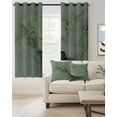 thumbnail image 2 of Sage Green Marble Blackout Curtains 90 Inches Length, Marble Crack Fluid Vintage Modern Art Window Treatment Thermal Insulated Drapes for Bedroom Living Room 2 Panels 104x90 Inches, 2 of 8