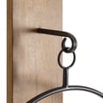 thumbnail image 5 of Kate and Laurel Maxfield Wall Sconce Candle Holder, 23-3/4"H x 13"W x 5-1/2"D, Rustic Brown, 5 of 11