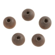 12 Pack: 11mm Dark Wooden Round Beads by Bead Landing