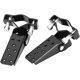 thumbnail image 1 of Par de almohadillas para orejas de metal para marco de motocicleta - Negro, 1 of 5