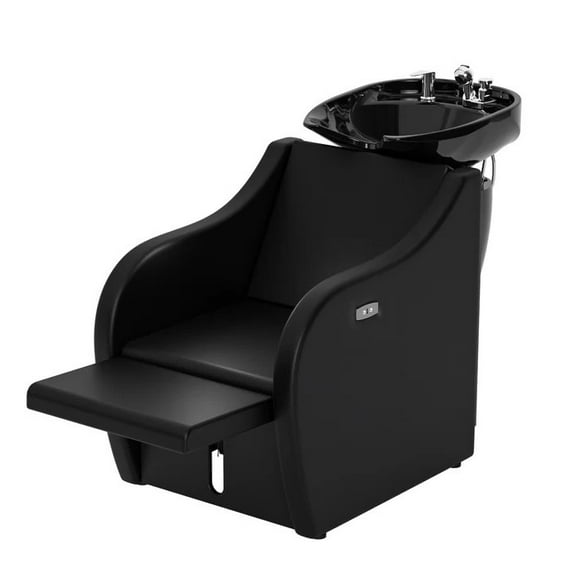 Zimtown Reclining Shampoo Chair with Adjustable Shampoo Bowl for Hair Salon & Spa