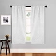 thumbnail image 5 of Superior Zuri Blackout Curtains, Rod Pocket, Set of 2, 26" X 63", Snow White, 5 of 5