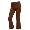 thumbnail image 5 of Breezora Women's Fold Over Waist Cropped Flare Pants High Waisted Leggings Casual Stretchy Loose Relaxed Fit Daily Yoga Trousers, 5 of 5