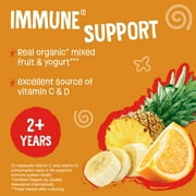 (3 pack) Earth's Best Organic Immune Support Toddler Food, Banana Orange Pineapple Smoothie, 4 oz Pouch