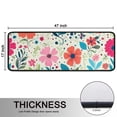 thumbnail image 5 of Kitchen Rugs Sets Of 2,Pioneer Flower Floral Print Pattern Anti Fatigue Kitchen Mat Rugs Non Slip Washable,Decorative Kitchen Floor Mats for Kitchen,Sink,Laundry,17"x47"+17"x47", 5 of 5