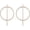 D-Gold1, variant on Geometric Double Circle Hoop Dangle Earrings Simple 8 Infinity Knot Bar Tassel Drop Earrings for Women Jewelry