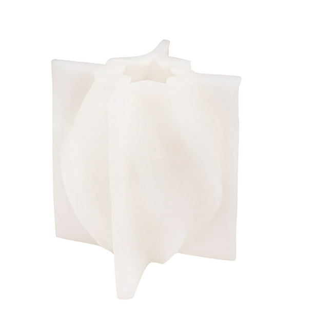 Moldes de Velas con Forma de Onda GeoméTrica Arte Abstracto CóNico Pilar de Rayas Onduladas Decorativas Velas Modernas Molde de Silicona