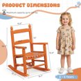 thumbnail image 5 of Ktaxon Wooden Child's Rocking Chair,Hardwood Rocker,Small Wooden Rockers for Kids Ages 3-6,for Patio Porch Outdoor & Indoor,Living Room,Bedroom,Balconies(Orange), 5 of 9