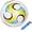 White, variant on Soccer Ball Size 3 4 5 Kids Toddlers Toy Gift Colorful Pattern Practice Training Boys Girls Come with Inflator