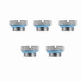 thumbnail image 2 of Plug Fitting, 5 Pieces Black G 1/4 Inch Plug Fitting, Silver  Water Stop Plug, Brass Water Cooling Plug for Computer Water Cooling System, with Slotted Drive, Easy to Tighten, 2 of 7