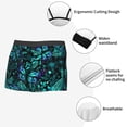 thumbnail image 5 of Wukai Blue Floral with Butterflies Print Men’s Underwear Breathable Boxer Briefs,&nbsp;Moisture Wicking & Breathable-Large, 5 of 7