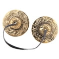 thumbnail image 1 of Campana de Meditación Tibetana, Sonido Resonante Puro para Práctica Budista en Aliviar Con Diseño de Císbolo de Lauerte, Material de Latón, 1 of 7
